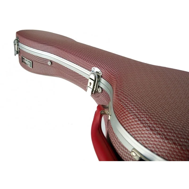 Cibeles Red Squares ABS Classical Guitar Case - Image 2